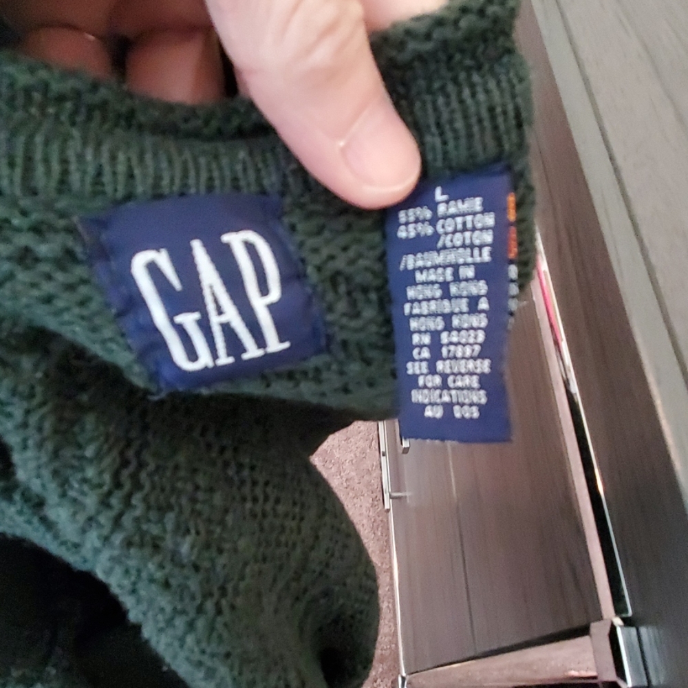 Forest green cardigan. Large - Picture 4 of 4